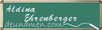 Aldina Ehrenberger Visitenkarte